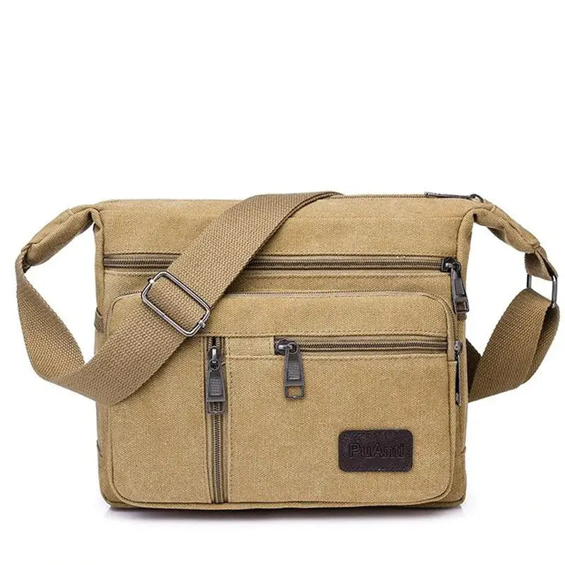 men canvas messenger bag