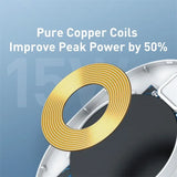 pure copper coils improve peak power