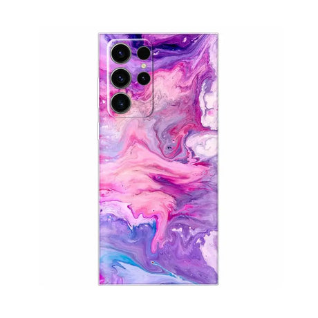 the purple and blue marble pattern skin for the samsung note 10