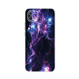 a purple and blue nebula nebula nebula galaxy phone case