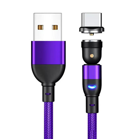 The purple braid usb cable