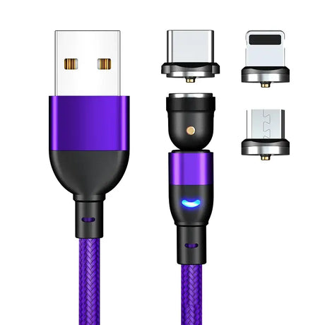 The purple braid usb cable