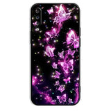 purple butterflies iphone case