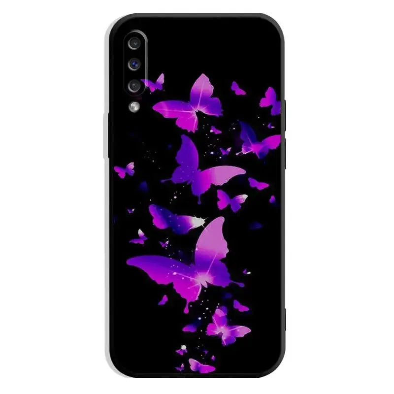 purple butterflies iphone case