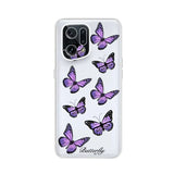 purple butterflies samsung phone case