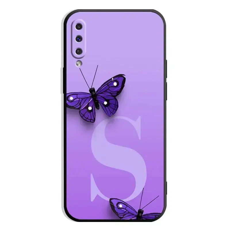 purple butterfly phone case