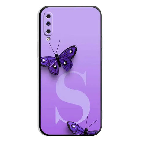 Purple butterfly phone case