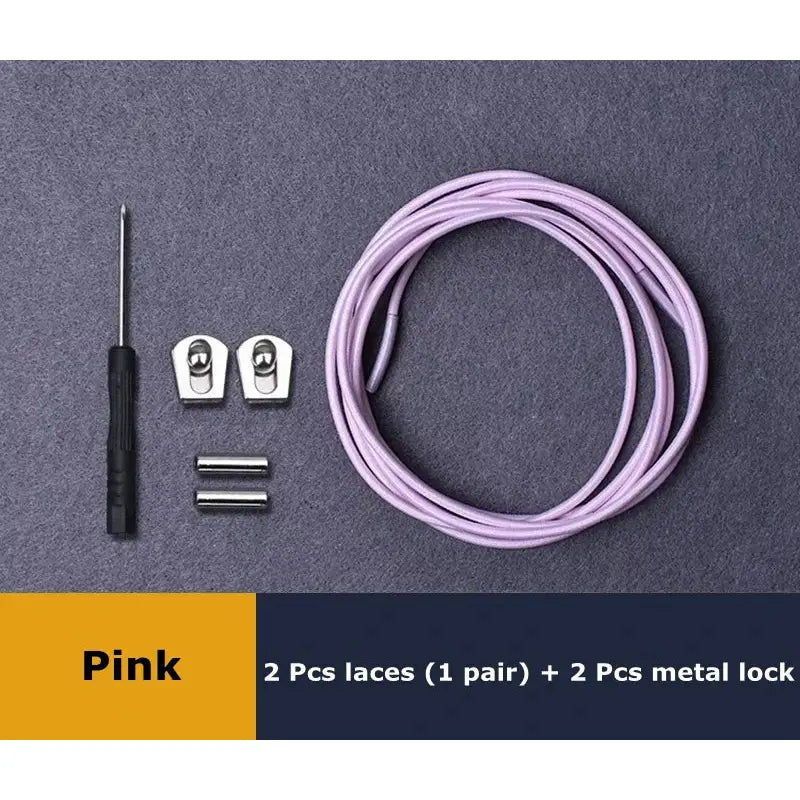 a purple cable with a black connector and a white cord