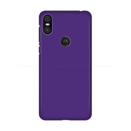 the back of a purple phone case