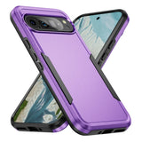 Purple dual-layer protective phone case.
