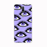 purple eyes phone case