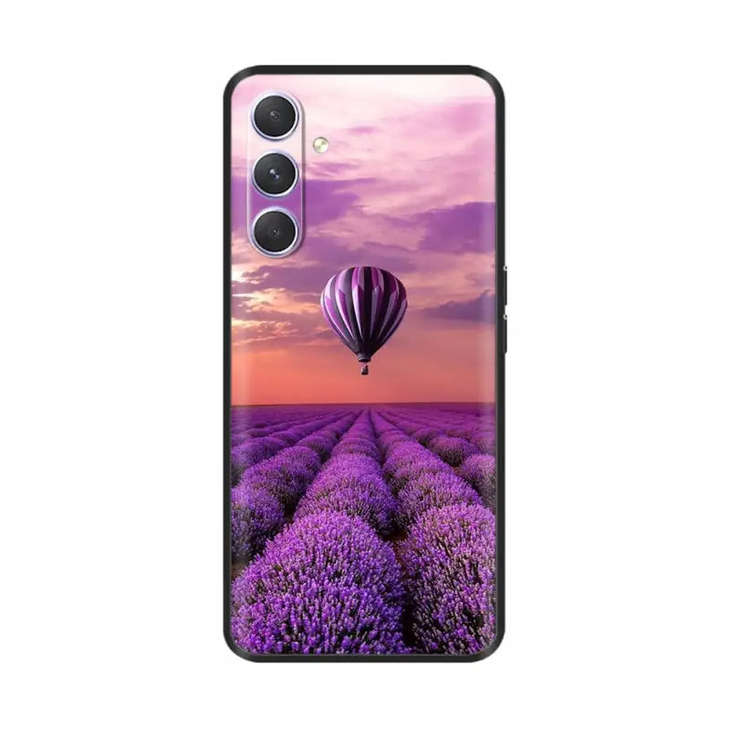 lavender field with hot air balloon google pixel pixel 2 case