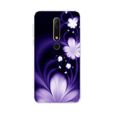 purple flowers back cover for motorola z3