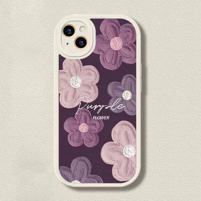 the purple flower phone case