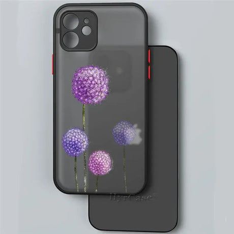 The purple flowers phone case