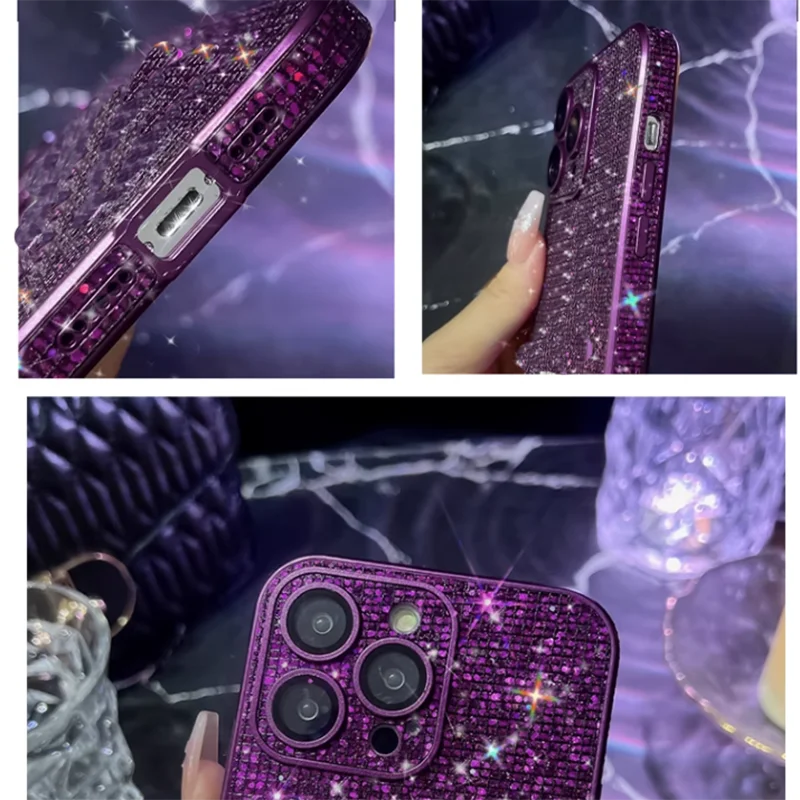 the purple glitter case for the iphone