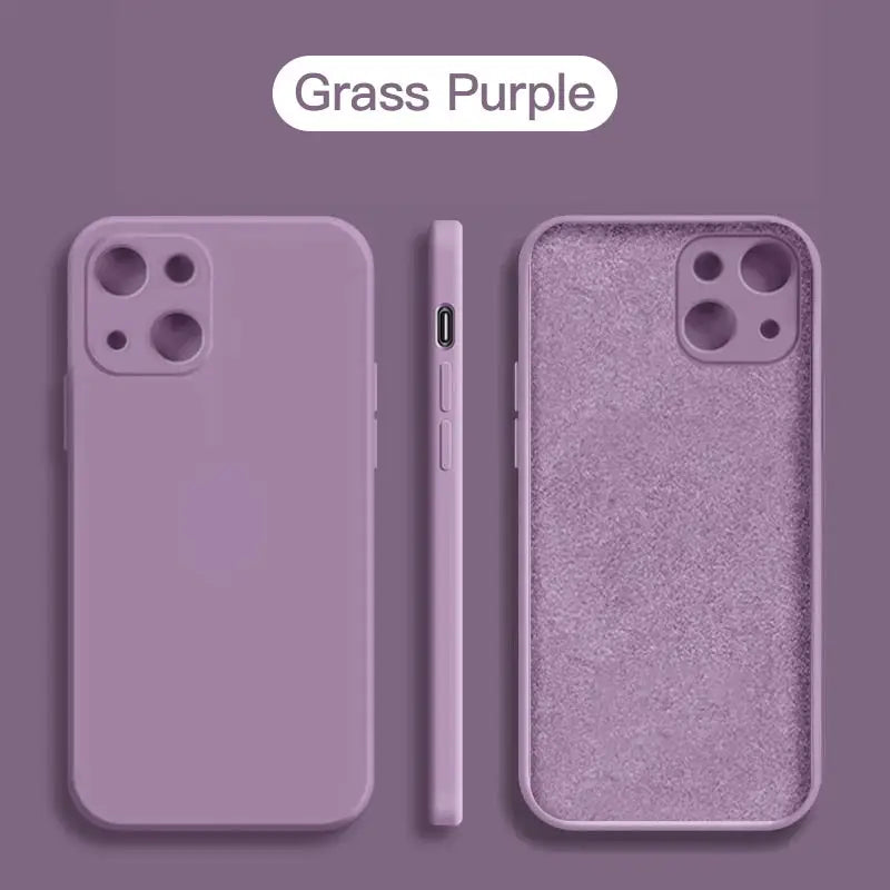 the case is made from glitter and has a purple hue