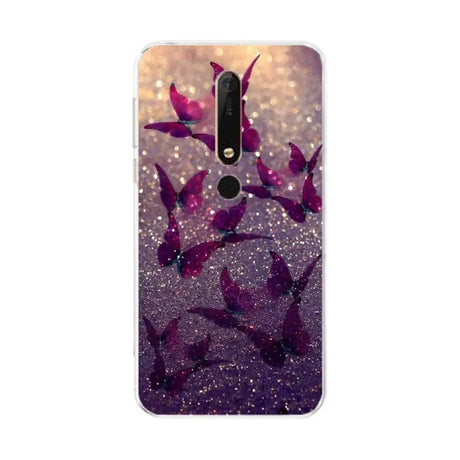 purple glitter phone case