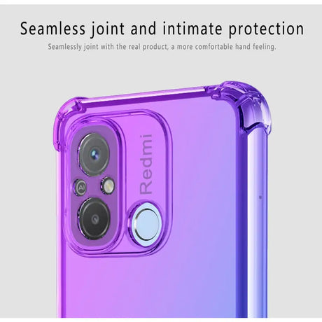 the back of a purple iphone case with a camera lens