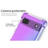 the back of a purple phone with the camera attached