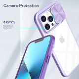 the back of a purple iphone case with a camera lens