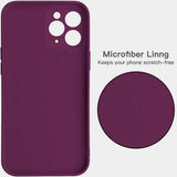 the back of a purple iphone case with a circular hole