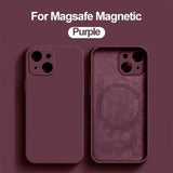 the purple iphone case is shown with the purple logo on it