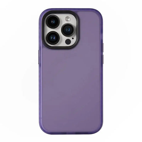 The back of a purple iphone case