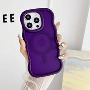 Purple iPhone case with MagSafe.