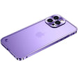 the back of a purple iphone case