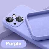 a purple iphone case with a pair of eyes