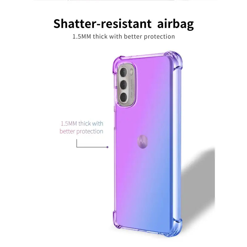the back of a purple iphone case with text that says, ` ` ’