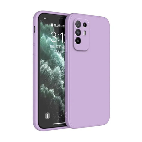 The back of a purple iphone case