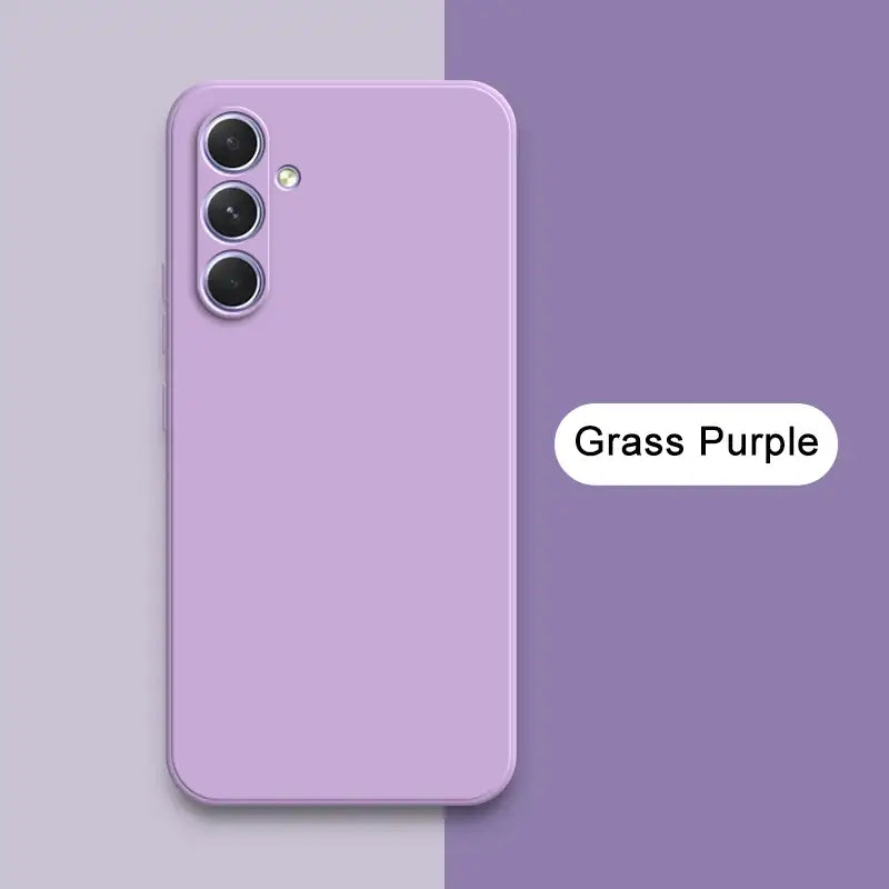 a purple iphone case with the words gas purple on it