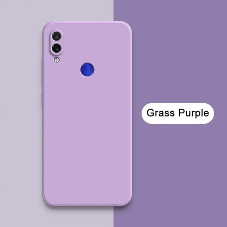 A purple iphone case with the words gas purple on it