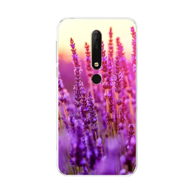 lavender flowers phone case