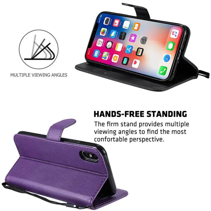 the purple leather case for the iphone x
