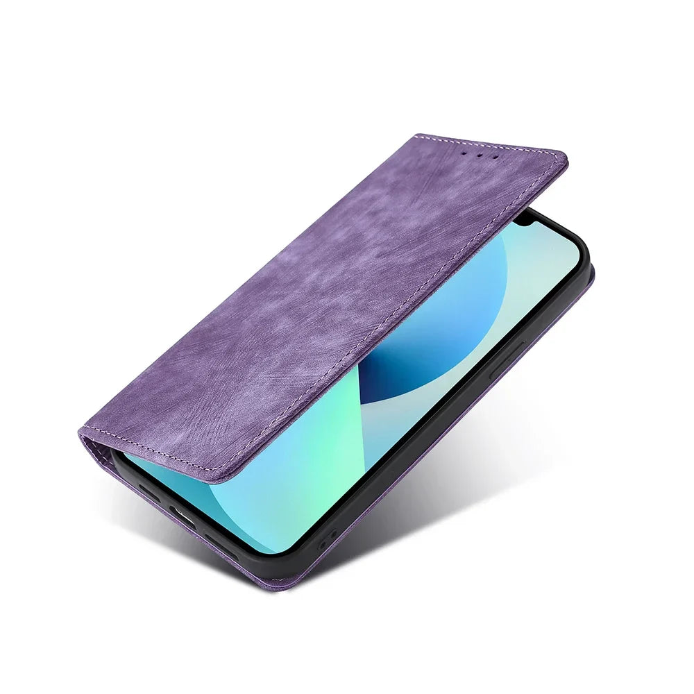 the purple leather case for the samsung s10