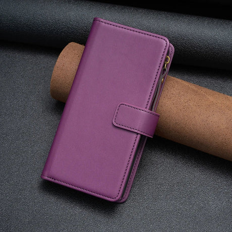 the purple leather wallet case for iphone