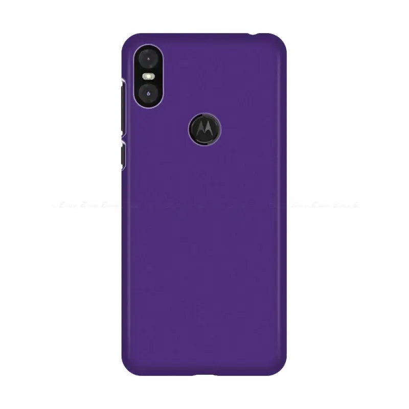 the back of a purple motorola z2 phone case