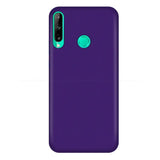 the back of the purple phone case