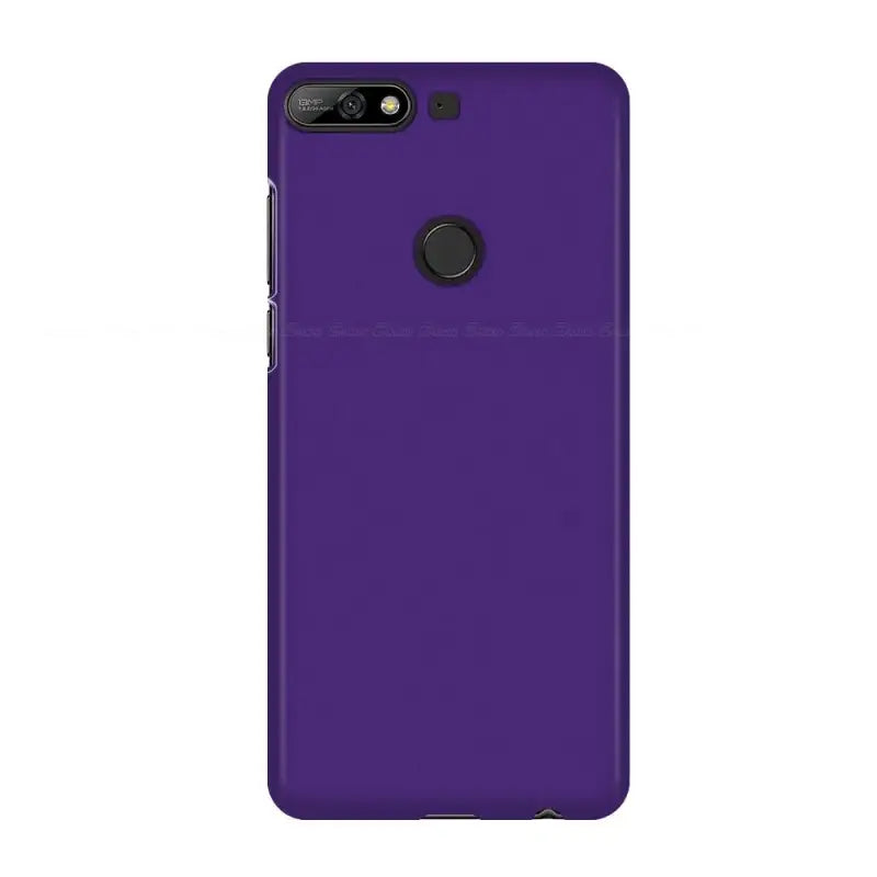 The back of a purple phone case