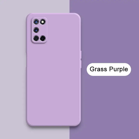 a purple iphone case with the words gas purple on it