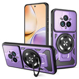 Purple phone cases with integrated kickstands and camera protection.