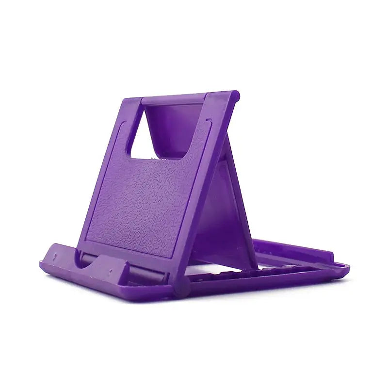 the purple phone stand is shown with a white background