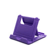 the purple phone stand is shown with a white background