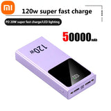 a purple power bank with the power bank logo on it