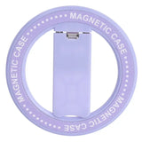 A purple ring with a white circle on it