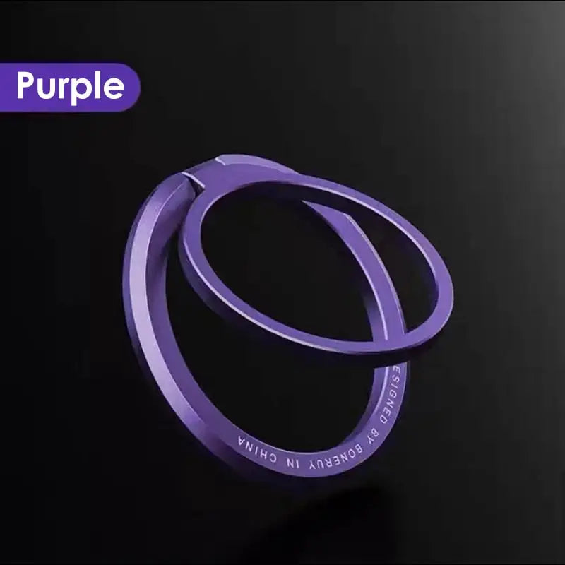 purple ring with the words purple in white