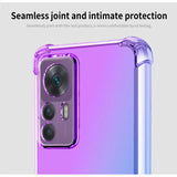 the back of a purple samsung phone with a camera lens